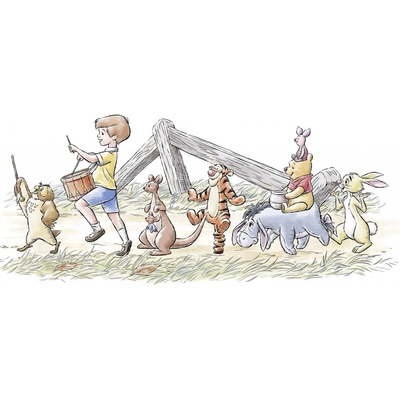 Komar Vlies. fototapeta Disney Winnie The Pooh Walk Along Another Path 250x100cm