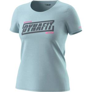 Dynafit Дамска тениска Dynafit Women's Graphic Cotton S/S Tee T-shirt - Cloud Blue / Tabloid - размер 34 (EU) (116-4014-2811)