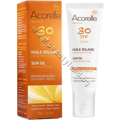 Acorelle Олио Acorelle Sun Oil SPF 30, p/n AC-46020 - Био водоустойчивo слънцезащитно олио 30 SPF (AC-46020)