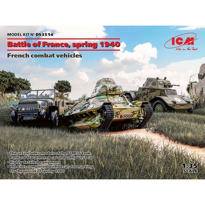 ICM Battle of France spring 1940 AMD-35,FCM 36,Laffly 1:35