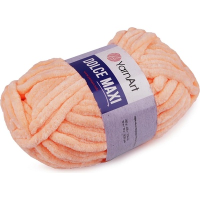 Pletací žinylková příze Dolce Maxi 200 g Varianta: 17 (773) broskvová, Balení: 1 ks 44261/89690/238668