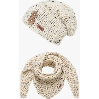 Doke Set pletená čepice a háčkovaný šál b nature tweed – Zbozi.Blesk.cz