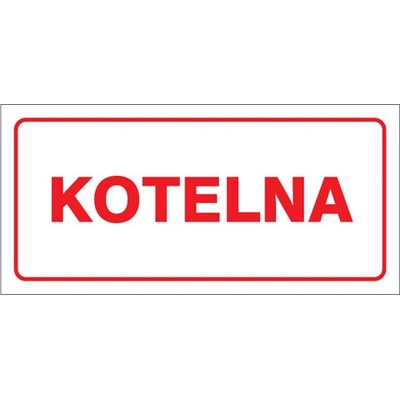Značka Kotelna, samolepicí fólie, 100 × 210 mm BZ FT681