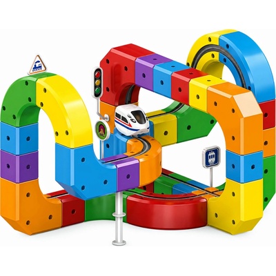 Toybit Stavebnice vláček 3D antigravitační 81 ks MSTB2609