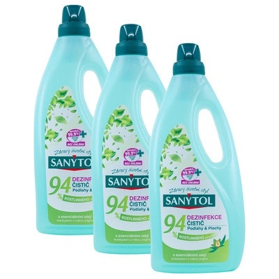Sanytol univerzálny čistič podlahy a plochy 3 x 1 l