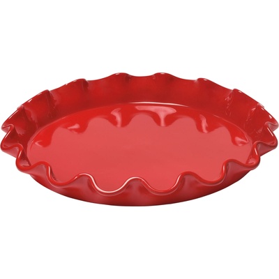 Emile Henry Форма за тарт с набран край 33 см, червена (EH346087)