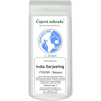 Čajová zahrada India Darjeeling FTGFOPI Balasun černý čaj 1 kg