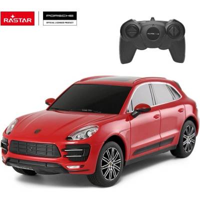 Rastar Porsche Macan Turbo RC auto RTR na diaľkové ovládanie 1:24 červené