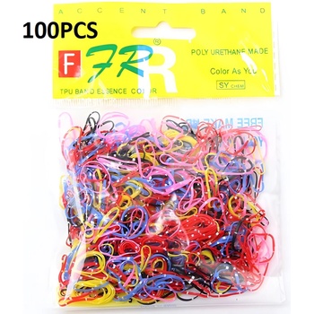 HARAHU Еднократни Гумички - Многоцветен / Пръски / 100бр kp24225 (24225)