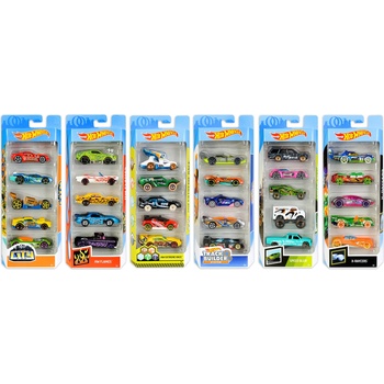 Mattel Комплект метални колички Hot Wheels - 5 броя, асортимент (1806)