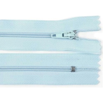 Pro Háčkování Spirálový zip pinlock No 3 délka 20 cm ledově modrý