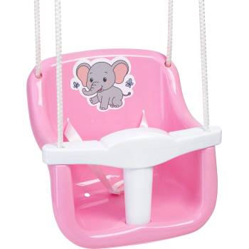 Image 1 of Bamsic ДЕТСКА ЛЮЛКА С ЖИВОТНИ РОЗОВ/СИН