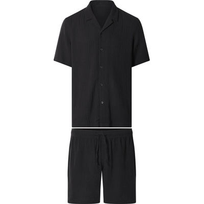 esmara Men pánské mušelínové pyžamo černá – Zboží Dáma