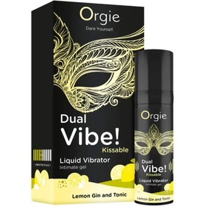 Orgie Течен вибратор с възбуждащ ефект "orgie dual vibe" Джин с тоник - 15 мл