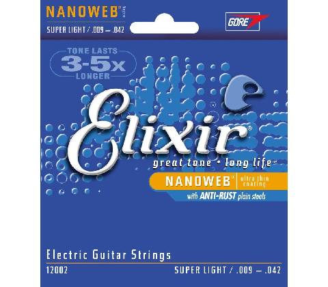 Elixir Electric NANOWEB Super Light
