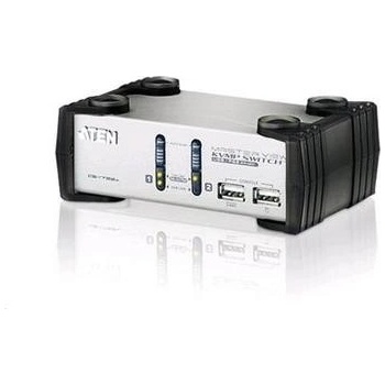 Aten CS-1732A 2-Port USB KVMP Switch, 2x USB KVM Cables, 2-port USB Hub, Audio