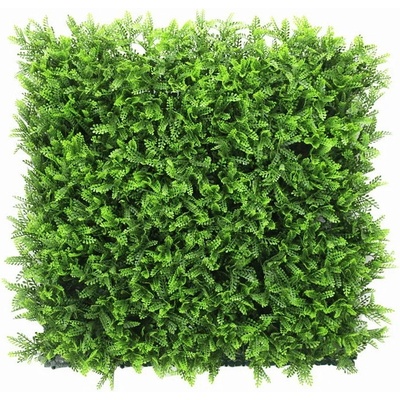 Umělý živý plot ASPLENIUM třída nehořlavosti B, 4ks dílce 50x50cm