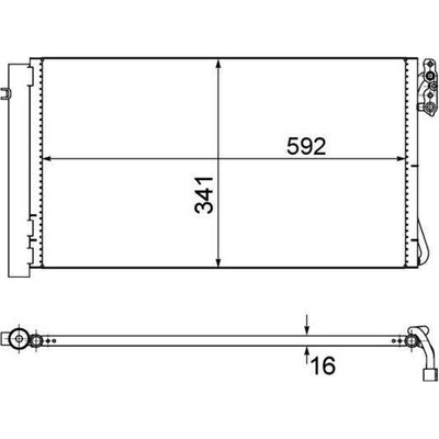 Kondenzátor, klimatizace MAHLE AC 414 001S (AC414001S)