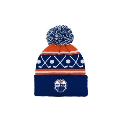 dětský kulich NHL Outerstuff Edmonton Oilers Face-off Cuff Pom