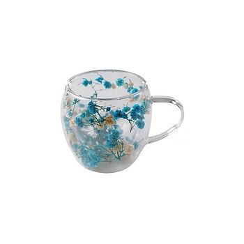 CupHup Стъклена термо чаша CupHup Passion Flower, Двойно дъно, Enigma (02-15)