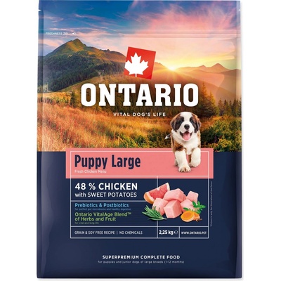 Ontario Puppy Large Chicken & Sweet Potatoes 2,25 kg