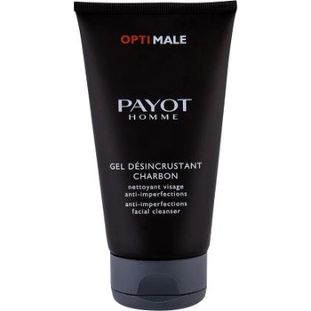 PAYOT Homme Optimale Anti-Imperfections почистващ гел с активен въглен 150 ml за мъже