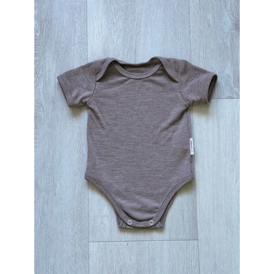 Rostoucí Merino Body MoniLu kr. rukáv béžová Body