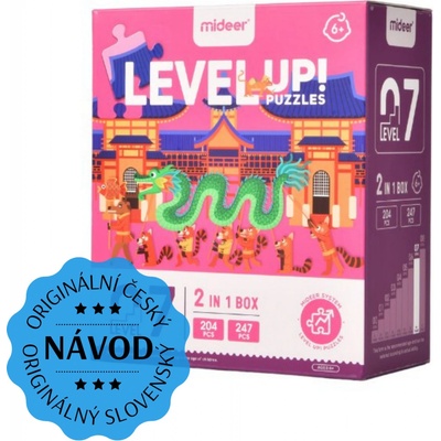 Mideer LEVEL UP! 07 Svet okolo 2v1 204 a 247 dielov