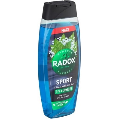 Radox Sport Mint And Sea Salt 3in1 sprchový gél pre pánov 450 ml
