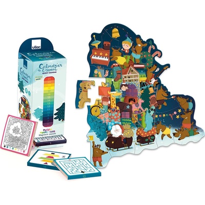 vilac adventný kalendár s magnetickým puzzle