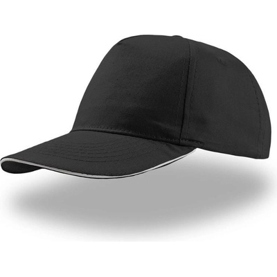 Atlantis Headwear Start Five Sandwich 5 panelová COT-33003998099 Černá/bílá