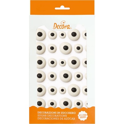 Decora CUKROVÉ DEKORACE - OČI 3 VELIKOSTIi 30ks