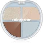Colorgram Tintin Dory Eyeshadow Palette палитра със сенки за очи и озарители цвят 02 Chestnut Dory 4 гр