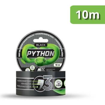 Python Vysokopevnostná páska 10 m čierna