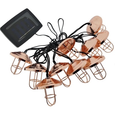 Baterie Centrum Соларен LED гирлянд 10xLED/1, 2V 300 mAh 3, 8 m IP44 меден (BC0784)