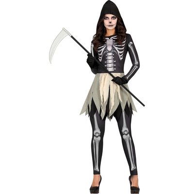 Fiestas Guirca Дамски костюм - Мрачен жътвар с качулка Размер - Възрастни: M