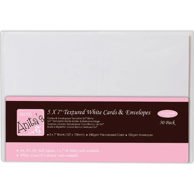WEST DESIGN West Design 12,7 × 17,8 cm přání a obálky 50 ks (240 g/m2) bílé