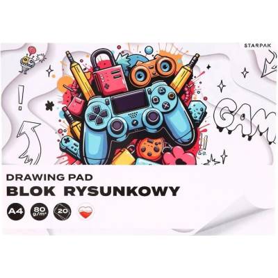 CreativeToys Kresliaci blok Game A4 20 listov