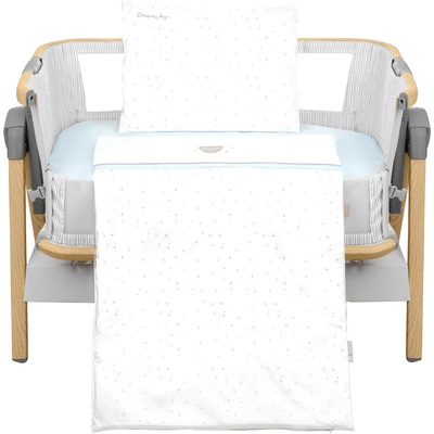 KikkaBoo Бебешки спален комплект за мини-кошара 3ч Dream Big Blue (41101030165)