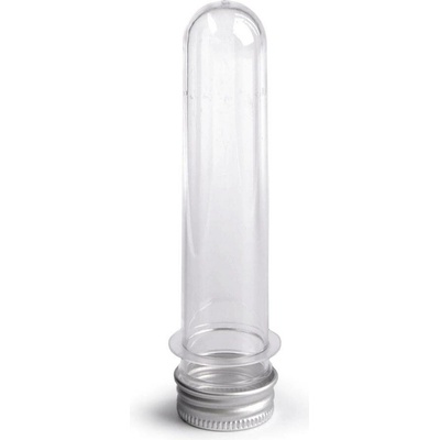 Plastová lahvička / zkumavka se šroubovacím víčkem Varianta: 2 (12,3 cm) transparent, Balení: 12 ks