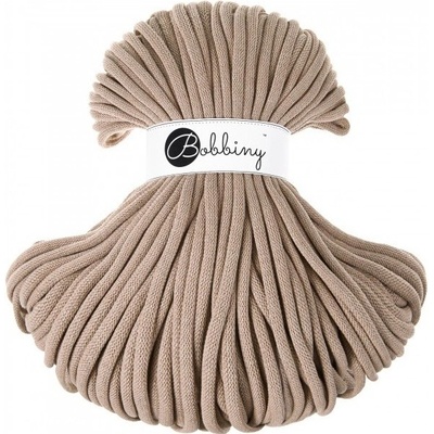 Bobbiny bavlněná šňůra JUMBO 9mm sand