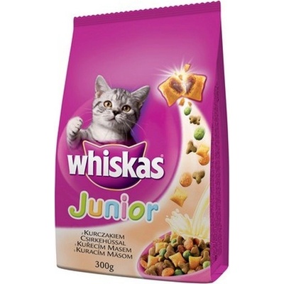 WHISKAS Junior cat s kuracím mäsom 300 g
