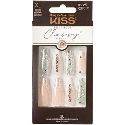 KISS Nalepovací nehty Classy Nails Premium Sophisticated 30 ks