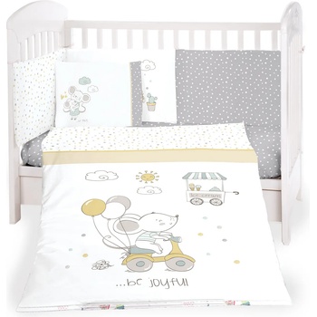 Image 1 of KikkaBoo Бебешки спален комплект 6 части 70/140 Joyful Mice (41101060073)