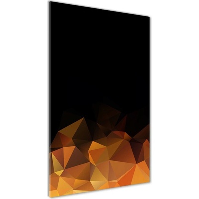 Vertikálny foto obraz sklenený Abstrakcie trojuholníky 50x100 cm