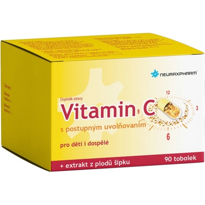 NEURAXPHARM Vitamín C s postupným uvoľňovaním 90 kapsúl