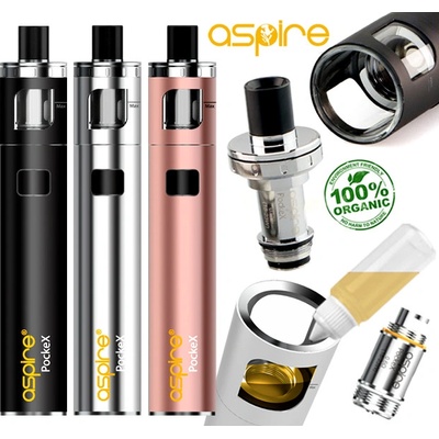 aSpire PockeX AIO 1500 mAh Černá 1 ks