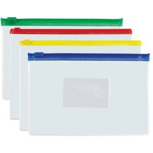 Panta Plast Плик за документи, a5, pp, с цип, 140 микрона, panta plast, разноцветен 80023 (0452-2710-99 / 80023)
