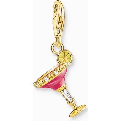 Thomas Sabo přívěsek charm Red cocktail glass gold 1931 565 9