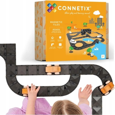 Connetix Creative Roads Pack 48 ks silnice – Zboží Dáma